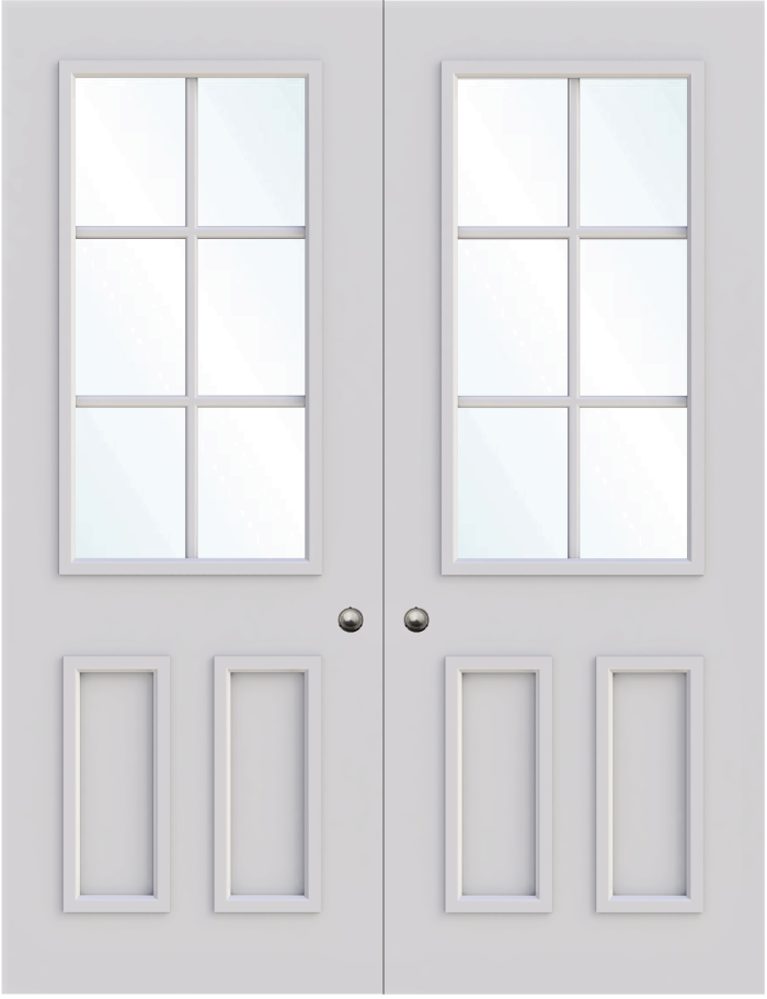 Oxford Double Glass Fire Door