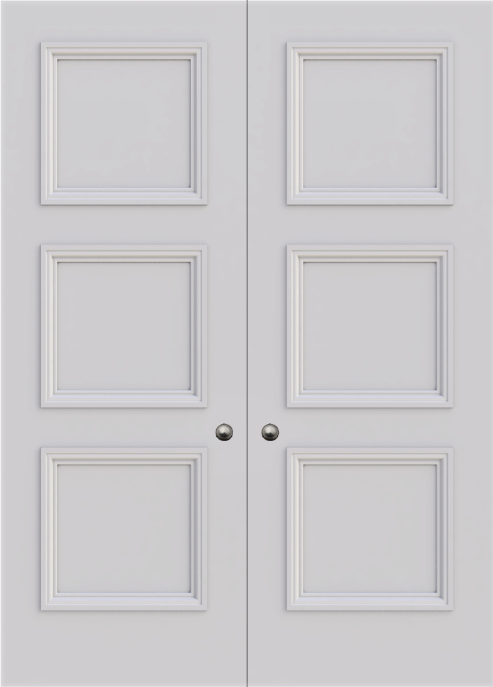 Balmoral 3 Panel Double Fire Door