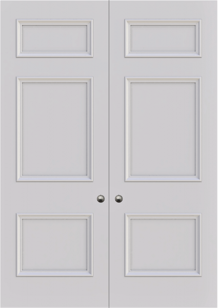 Cambridge 3 Panel Double Fire Door