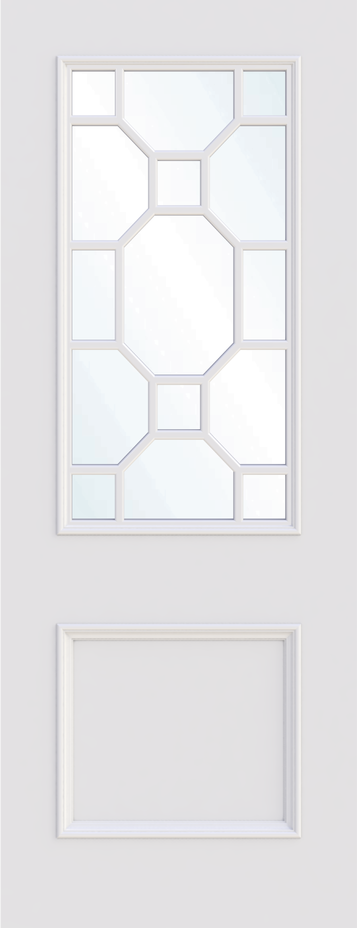 Georgian Pattern Single Glass Door
