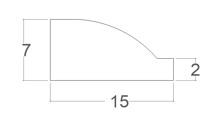Ovolo Moulding Section