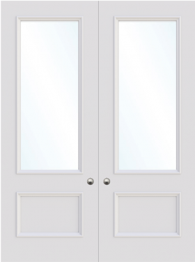 Leeds Double Glass Fire Door