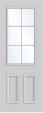 Oxford Single Glass Fire Door