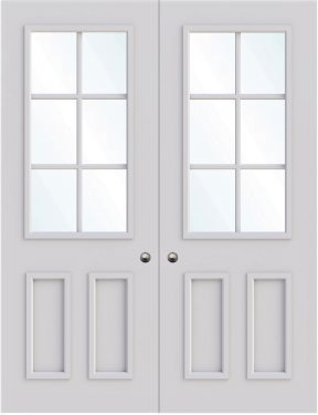 Oxford Double Glass Fire Door