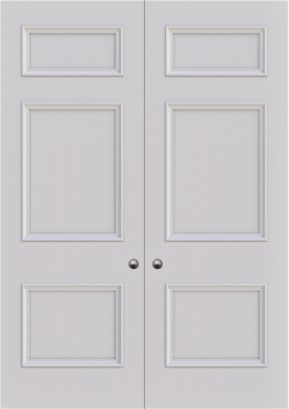 FD30 Ashbury 3 panel double door