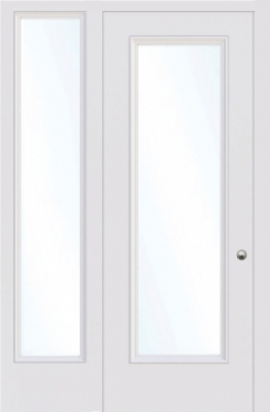 GLAZED INTERNAL DOOR WITH SIDELIGHTS