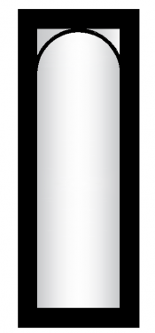 FD30 Glazed Slimline Arched