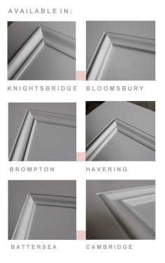 Georgian Pattern Glass Door Moulding Options