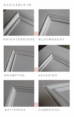 Glazed Internal Door with Sidelights Moulds Sections